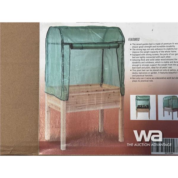 RAISED GARDEN PLANTER GREENHOUSE