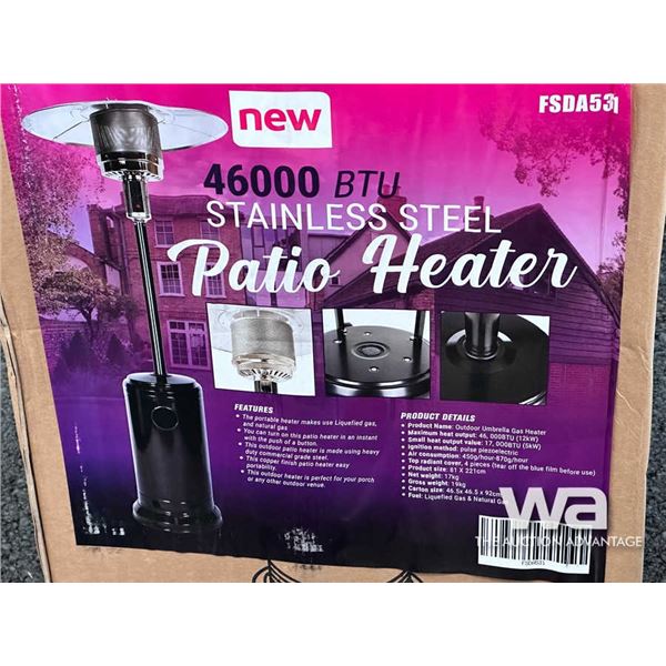 4600 BTU STAINLESS STEEL PATIO HEATER