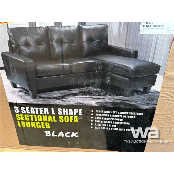 3 SEATER L SHAPE SECTIONAL SOFA