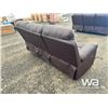 Image 3 : 3 SEAT BROWN LEATHER SOFA