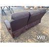 Image 4 : 3 SEAT BROWN LEATHER SOFA