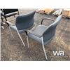Image 3 : (2) FABRIC CHAIRS WITH ARMS