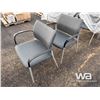 Image 4 : (2) FABRIC CHAIRS WITH ARMS