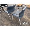 Image 3 : (2) FABRIC CHAIRS WITH ARMS