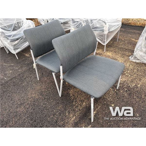 (2) FABRIC CHAIRS