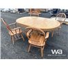 Image 4 : DINING ROOM EXTENSION TABLE & (4) ARM CHAIRS