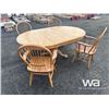 Image 8 : DINING ROOM EXTENSION TABLE & (4) ARM CHAIRS