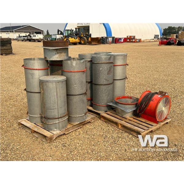 GRAIN BIN AIREATION C/W CALWELL 1.5 HP. FAN