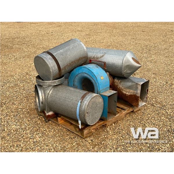 GRAIN BIN AIREATION C/W GRAIN GUARD 3HP. FAN