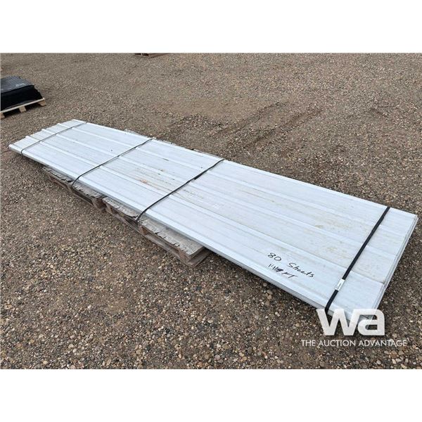 (80) PCS 14 X 3 FT. STEEL SIDING