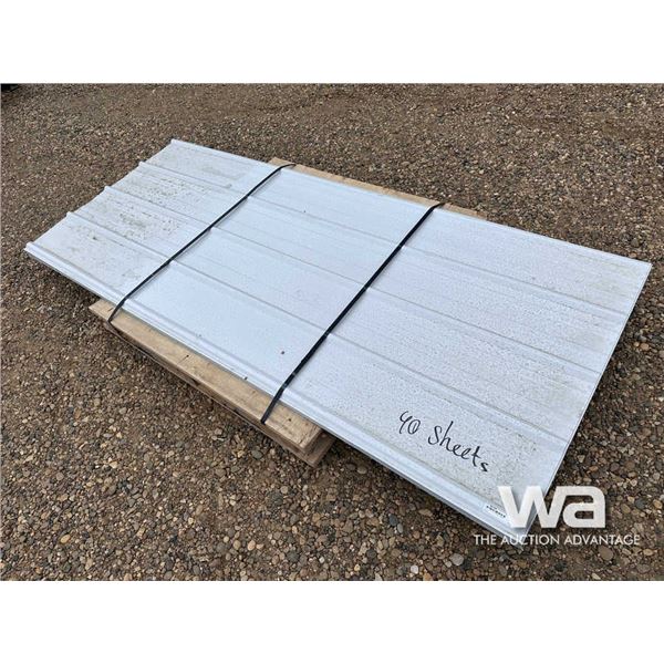 (40) 7.5 X 3 FT. STEEL SIDING