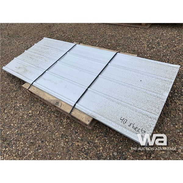 (40) PCS 7.5 X 3 FT. STEEL SIDING