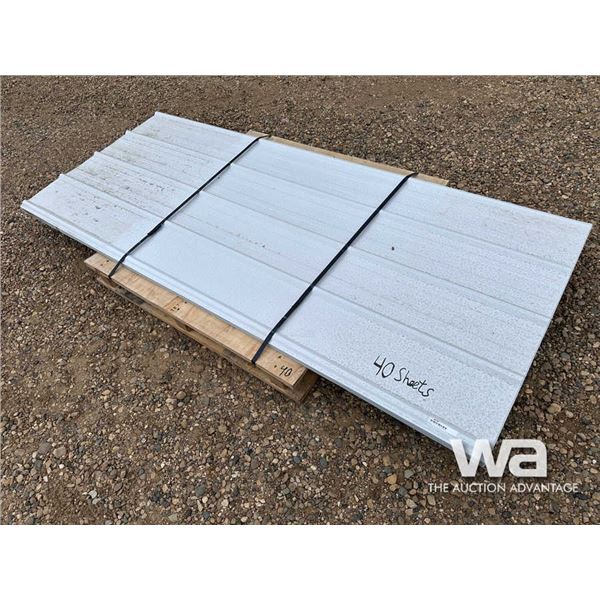 (40) PCS 7.5 X 3 FT. STEEL SIDING