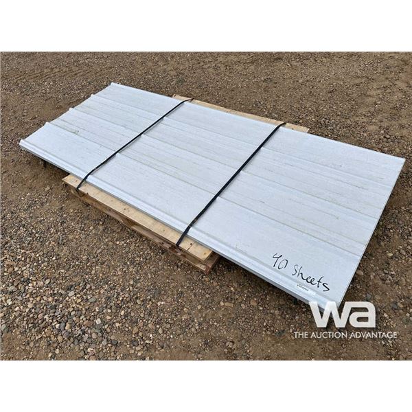 (40) PCS 7.5 X 3 FT. STEEL SIDING