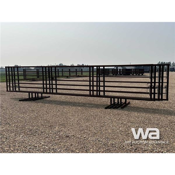 (5) 24 X 6 FT. 5 BAR FREESTANDING PANELS