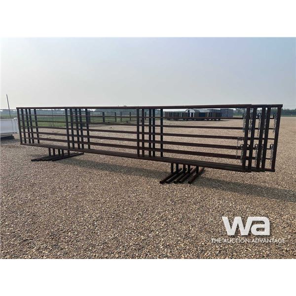 (5) 24 X 6 FT. 5 BAR FREESTANDING PANELS
