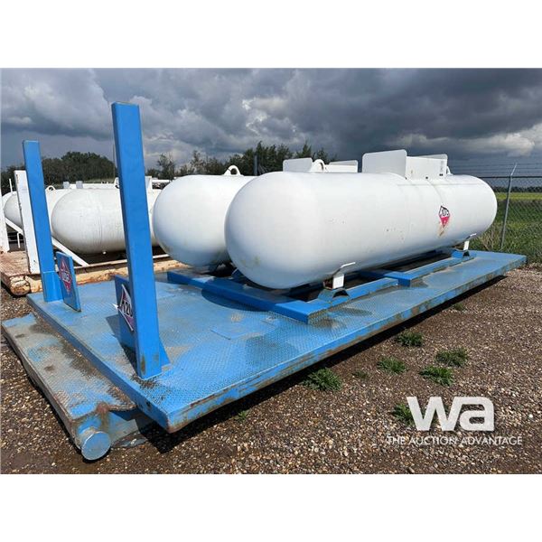 PROPANE SKID WITH (2) 1000 GAL. PROPANE TANKS