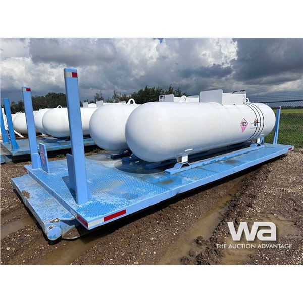 PROPANE SKID WITH (2) 1000 GAL. PROPANE TANKS