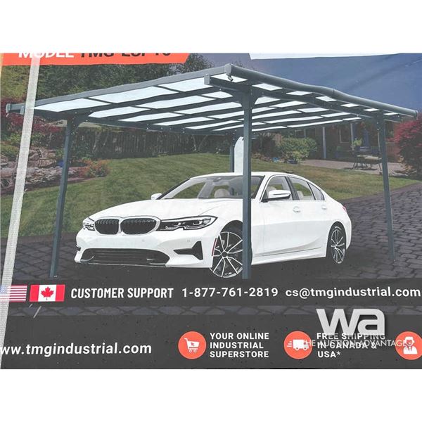 TMG 10 X 16 FT. ALUMINUM CLEAR CARPORT