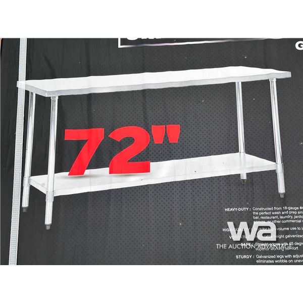 SIEBEL 72 IN. STAINLESS STEEL TABLE