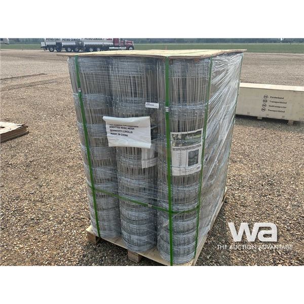 (12) 330X4 FT. GALVANIZED WIRE FENCING