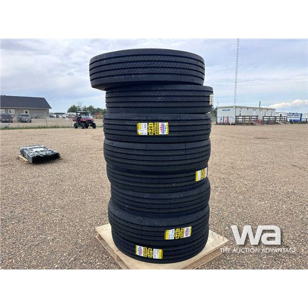 (8) ZWARTHZ 11R22.5 TIRES