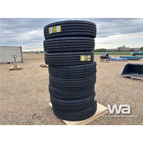 (8) ZWARTHZ 11R24.5 TIRES