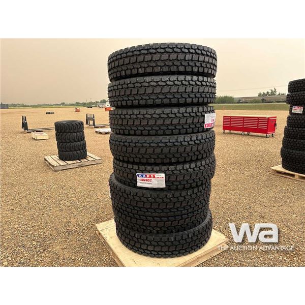 (8) KAPSEN 11R24.5 TRUCK TIRES