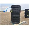 Image 3 : (8) GRIZZLY 11R24.5 TRUCK TIRES