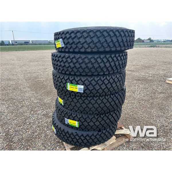 (6) GRIZZLY 11R24.5 TRUCK TIRES