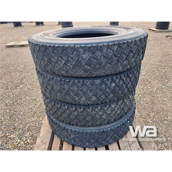 (4) BRIDGESTONE 11R24.5 TIRES