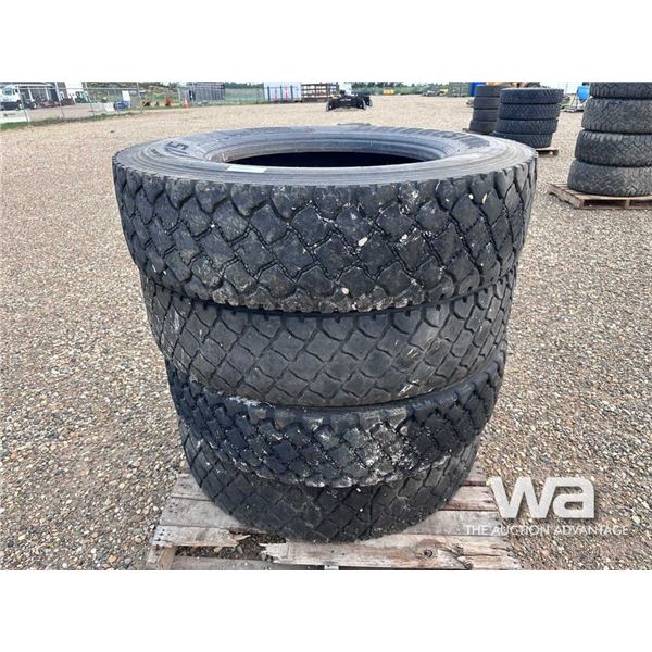 (4) BRIDGESTONE 11R24.5 TIRES