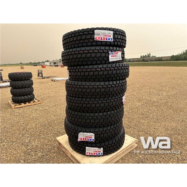 (8) KAPSEN 11R22.5 TRUCK TIRES