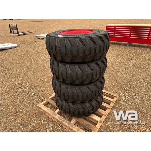 (4) BEAVER SKS-1 12X16.5 SKID STEER  TIRES