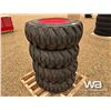 Image 2 : (4) BEAVER SKS-1 12X16.5 SKID STEER  TIRES