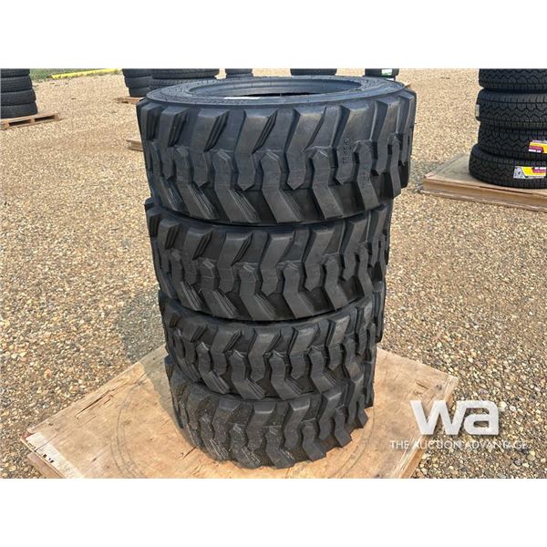 (4) BEAVER SKS-1 10-16.5 SKID STEER TIRES