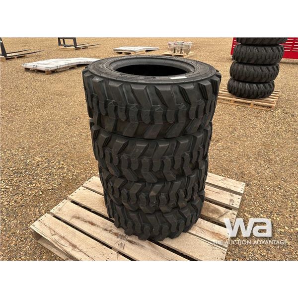 (4) BEAVER SKS-1 10-16.5 SKID STEER  TIRES
