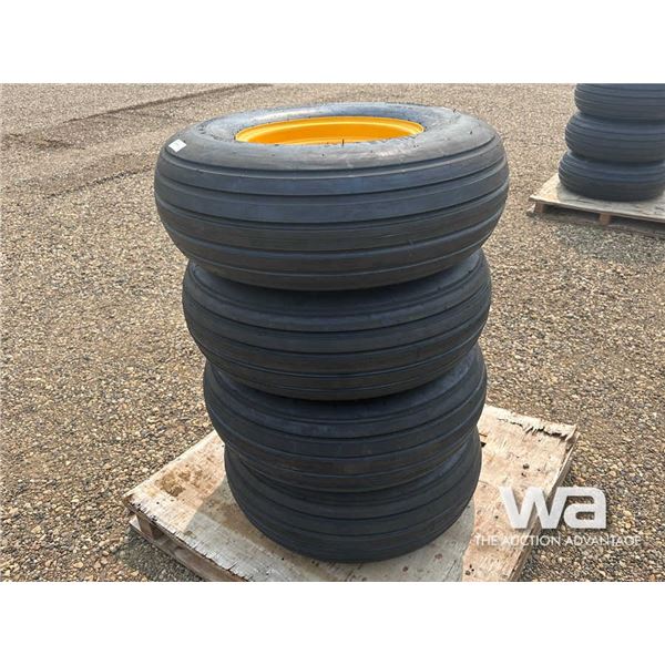 (4) TREADURA 11L-15 IMPLEMENT TIRES & RIMS