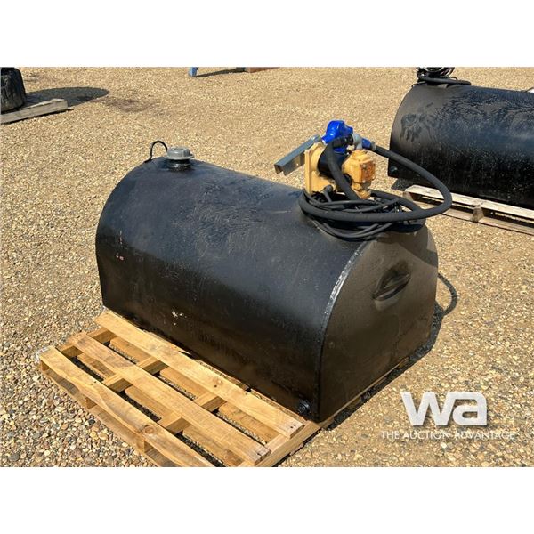100 GAL BLACK SLIPTANK & 12V PUMP