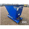 Image 3 : VESTIL BLUE SKID STEER TIPPER BIN