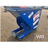 Image 4 : VESTIL BLUE SKID STEER TIPPER BIN