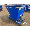 Image 3 : VESTIL BLUE SKID STEER TIPPER BIN