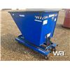 Image 3 : VESTIL BLUE SKID STEER TIPPER BIN