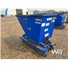 Image 3 : VESTIL BLUE SKID STEER TIPPER BIN