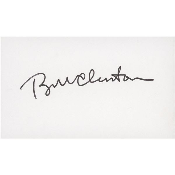 Bill Clinton signature cut