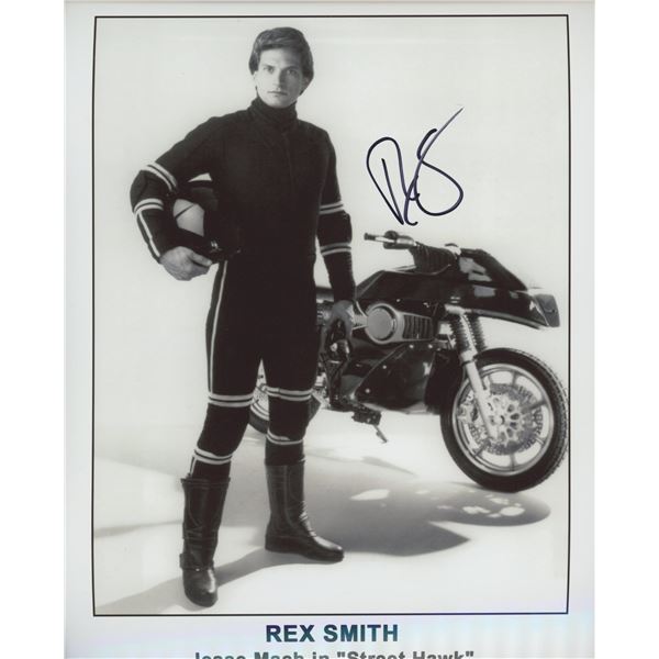 Rex Smith signed Street Hawk photo
