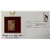 Image 1 : Wildlife Of Our Fifty States Red Winged Blackbird Gold Stamp Replica First Day Cover