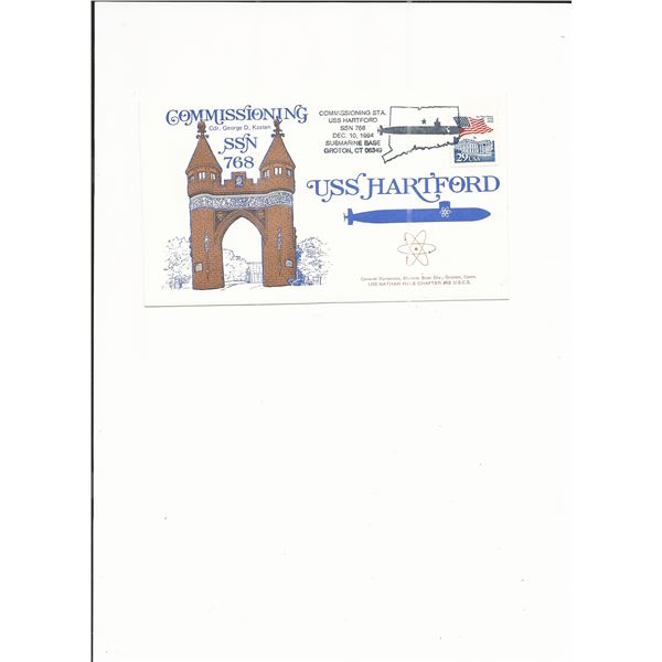 U.S.S. Hartford - First Day Cover - 1994