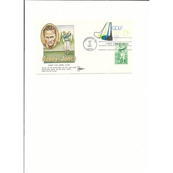 Bobby Jones - First Day Cover - Pinehurst, NC - 1981