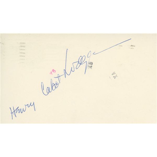 Senator Henry Cabot Lodge signature cut